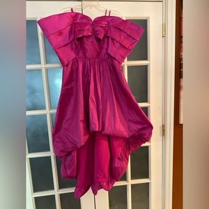 New York & Company High Low Off the Shoulder Dress